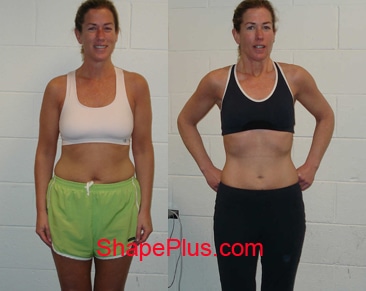 Eileen looks amazing from her personal training at shape plus