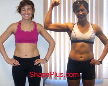 Ericka shows results from women's strength training program in denver