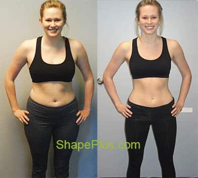 Weight loss and strength training program results