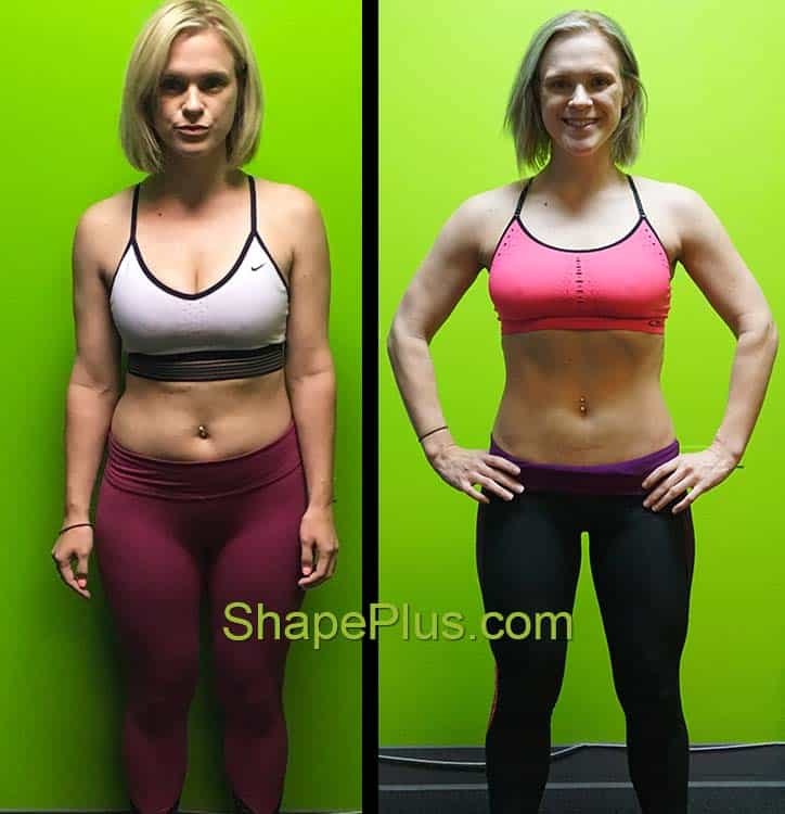 Before & After Pics of Megan - Shape Plus