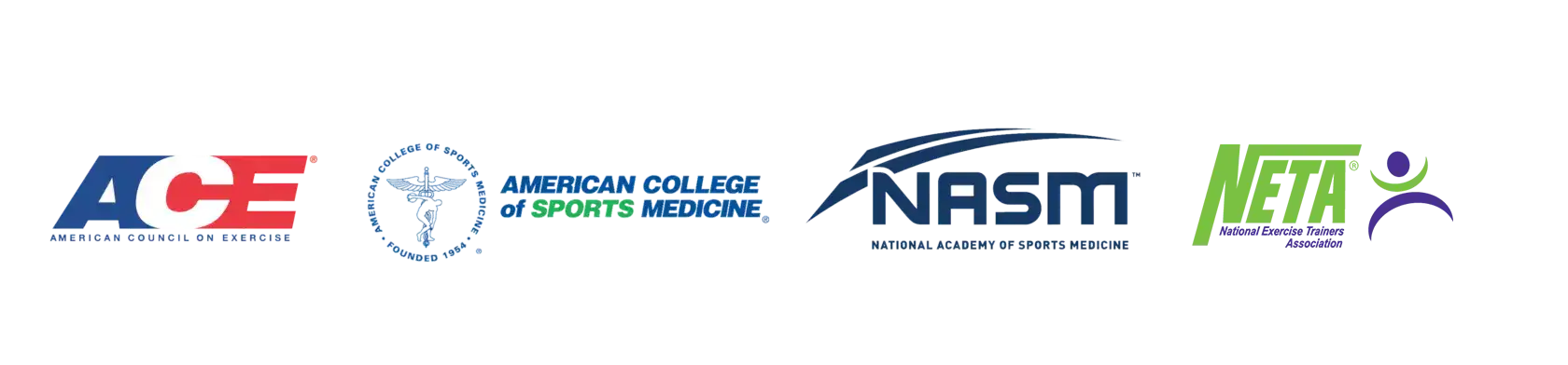 Badge showing personal trainer certifications