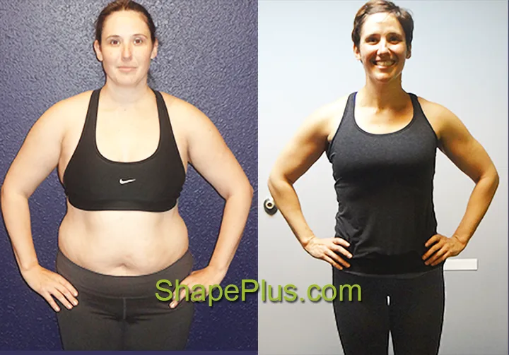 Elizabeth’s Weight Loss Transformation | Shape Plus Before-and-after photos of Elizabeth B.’s weight-loss transformation at Shape Plus