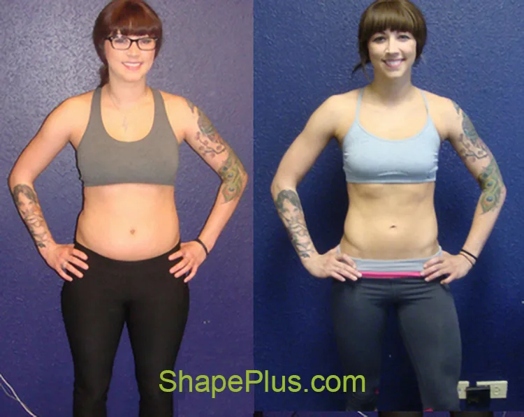 Emma’s before-and-after women’s strength training results at Shape Plus